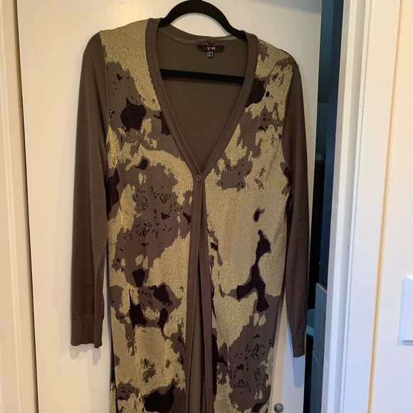 Camo cardigan with removeable cowl neck - Picture 2 of 6